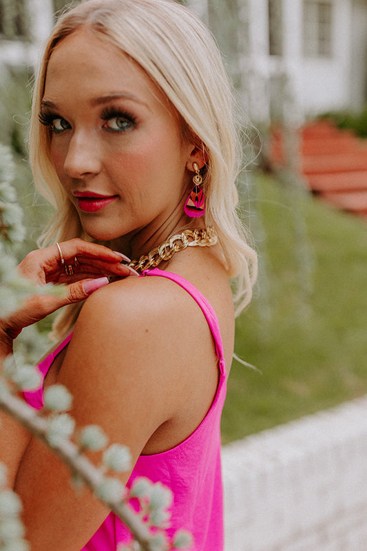 The Party Goes On Feather Earrings
