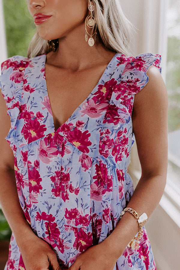 Taking Notes Floral Babydoll Dress