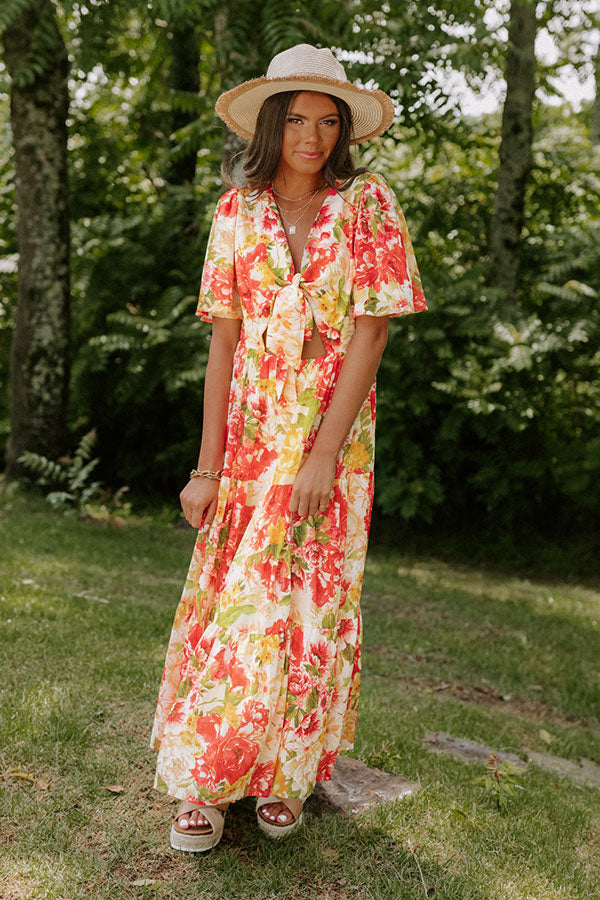 Sway The Night Away Floral Midi