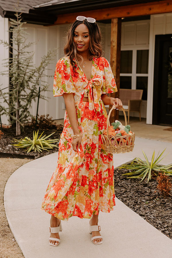 Sway The Night Away Floral Midi