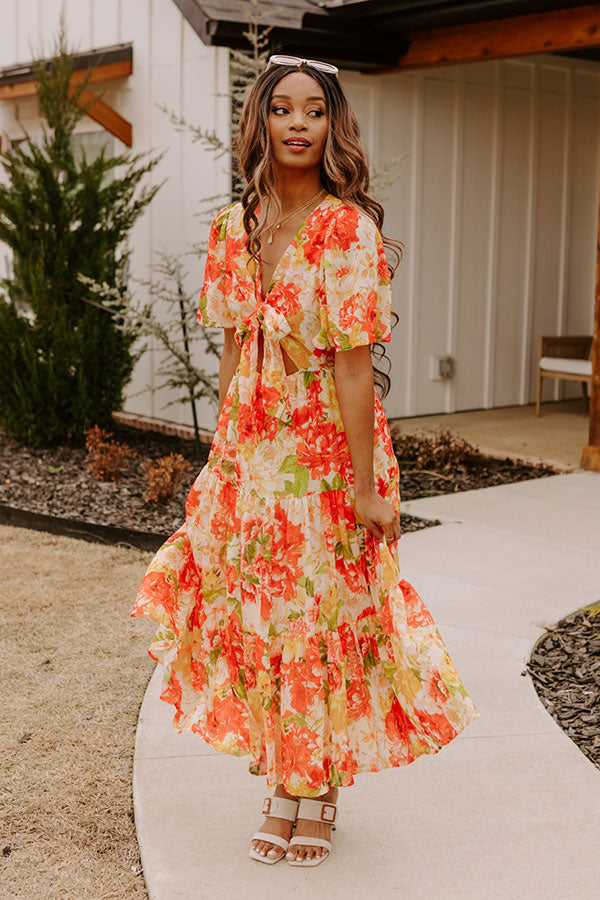 Sway The Night Away Floral Midi