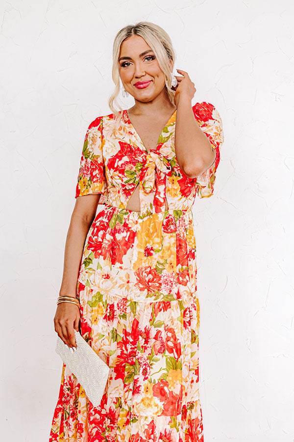 Sway The Night Away Floral Midi