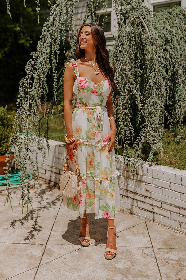 Believe In Love Floral Midi
