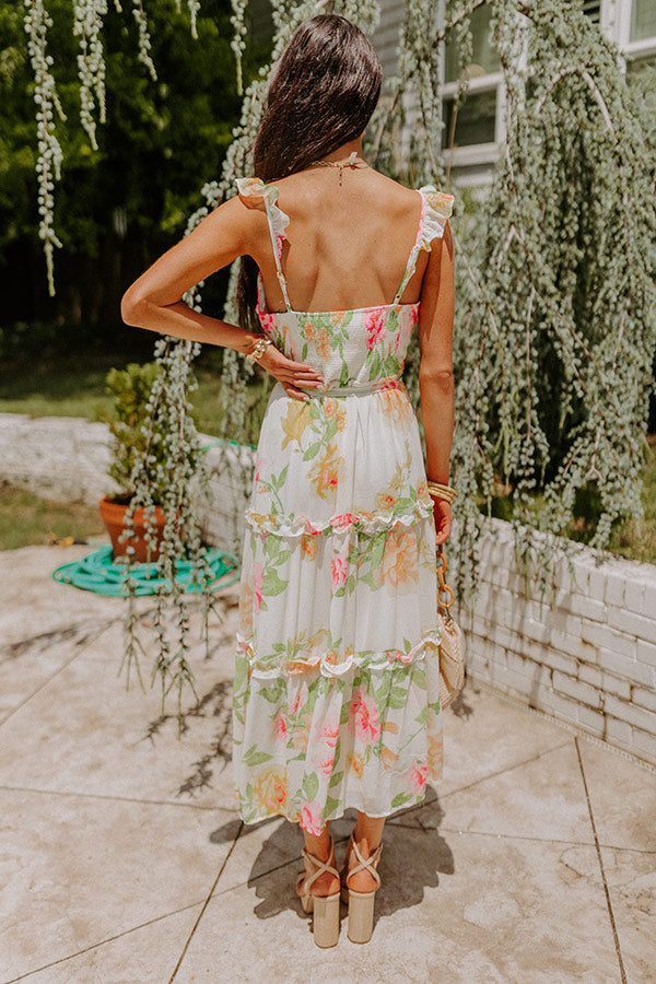 Believe In Love Floral Midi