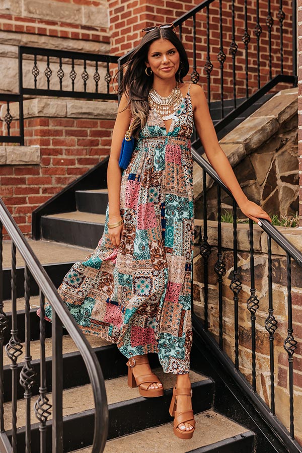 Weekends By The Coast Maxi in Aqua