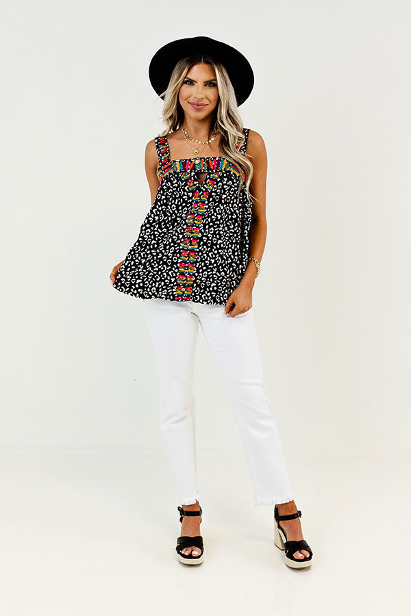 The Perfect Timing Embroidered Shift Top