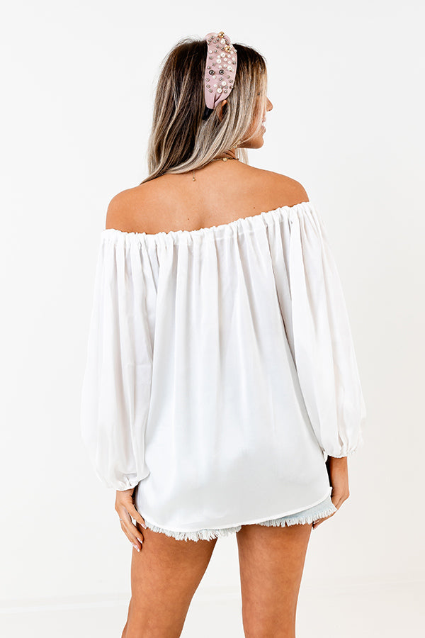Boss Shift Top In White