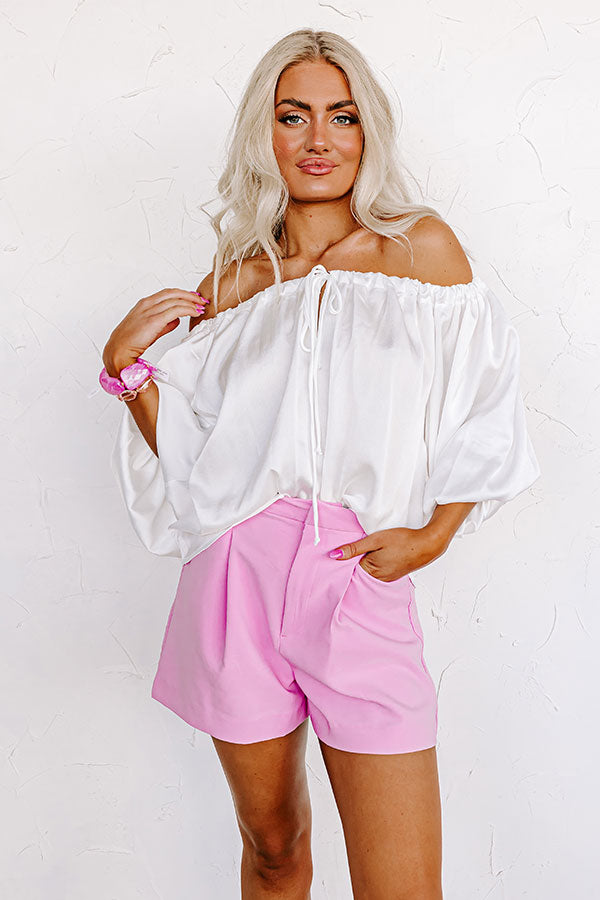 Boss Shift Top In White