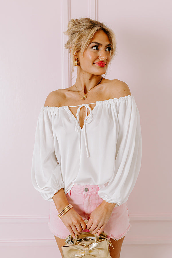 Boss Shift Top In White
