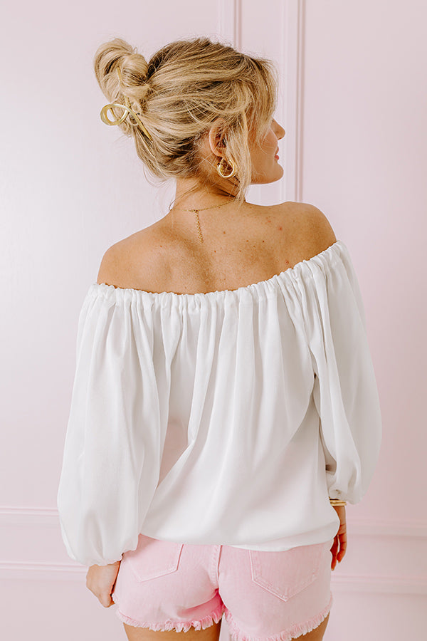 Boss Shift Top In White