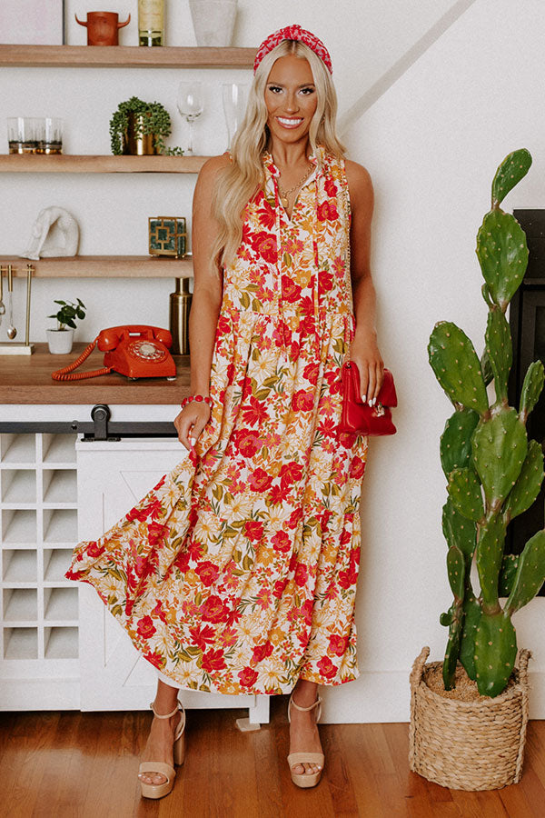 Blooming Beauty Maxi In Rose