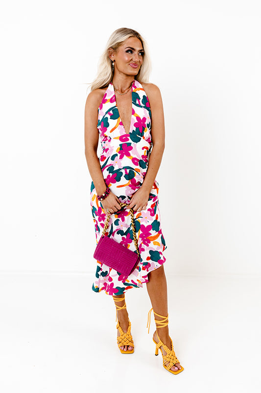 Fashionable Scene Halter Midi