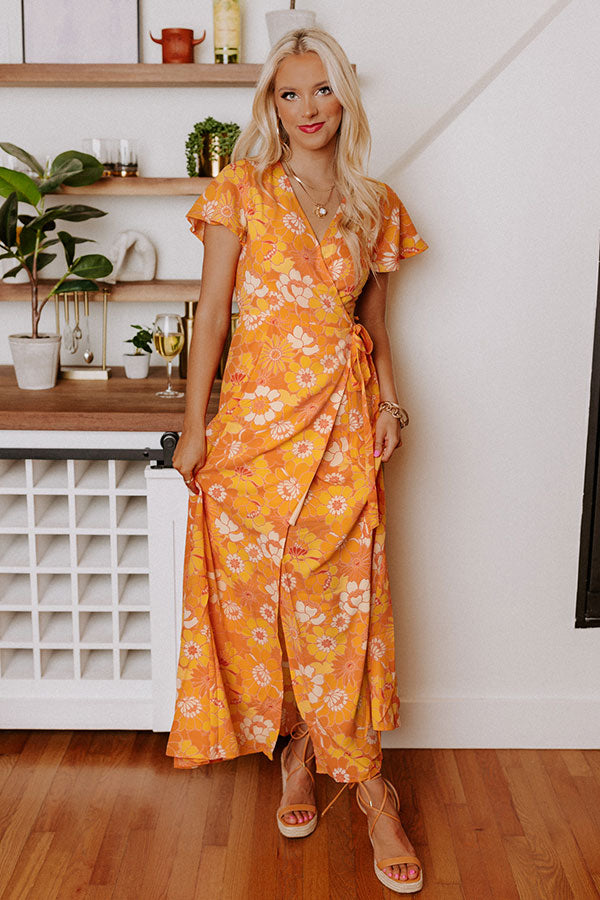 Walk Through The Garden Wrap Maxi