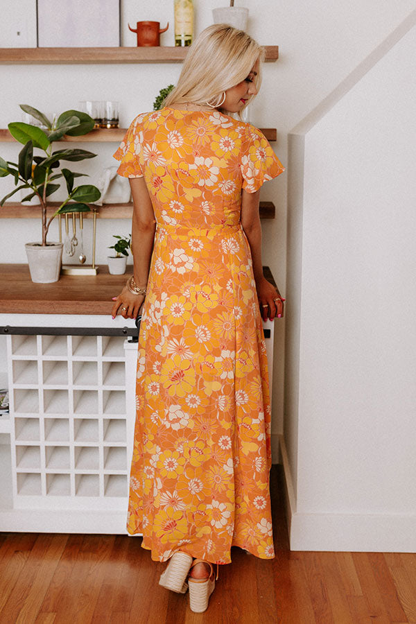 Walk Through The Garden Wrap Maxi