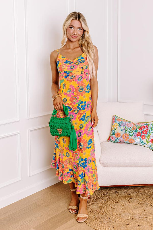 Over The Ocean Floral Midi