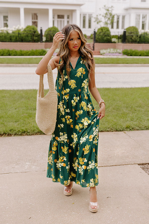 Blooming Beauty Maxi In Lush Meadow