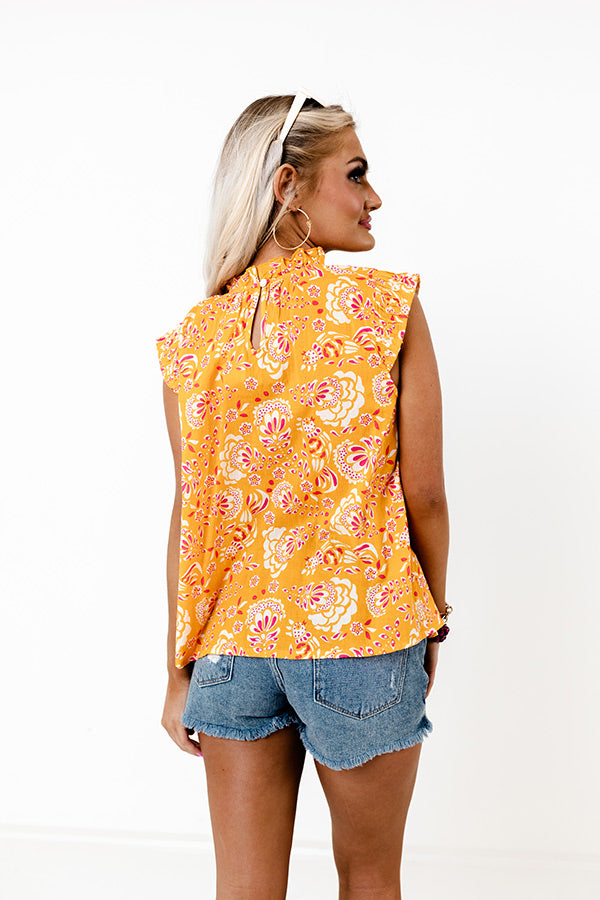 Sunny Spell Shift Top