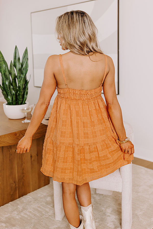 Sweeter Than Sunshine Babydoll Dress In Nectarine