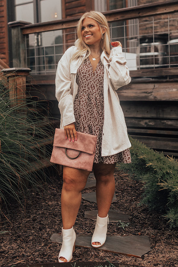 Timing Is Everything Corduroy Button Up In Cream Curves