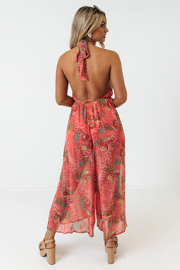 Tell Me Something Good Floral Jumpsuit