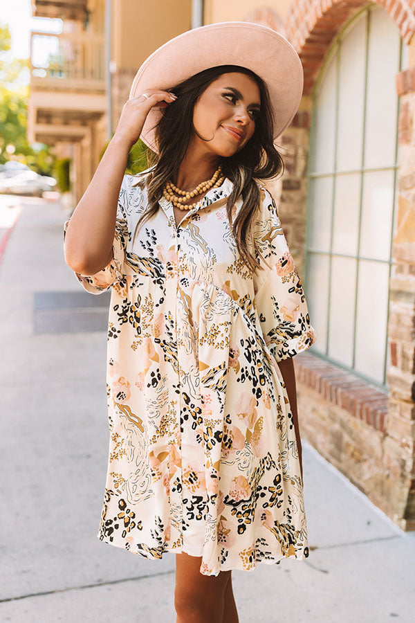 Never Looked Over Tunic Dress In Cream