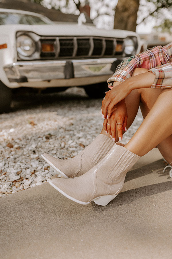 The Banter Faux Leather Boot in Birch