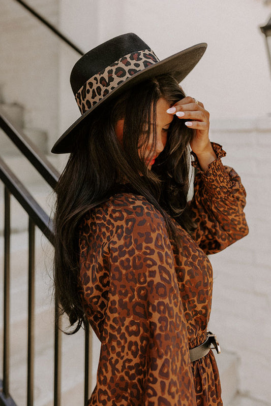 Candid Feelings Wool Fedora In Black