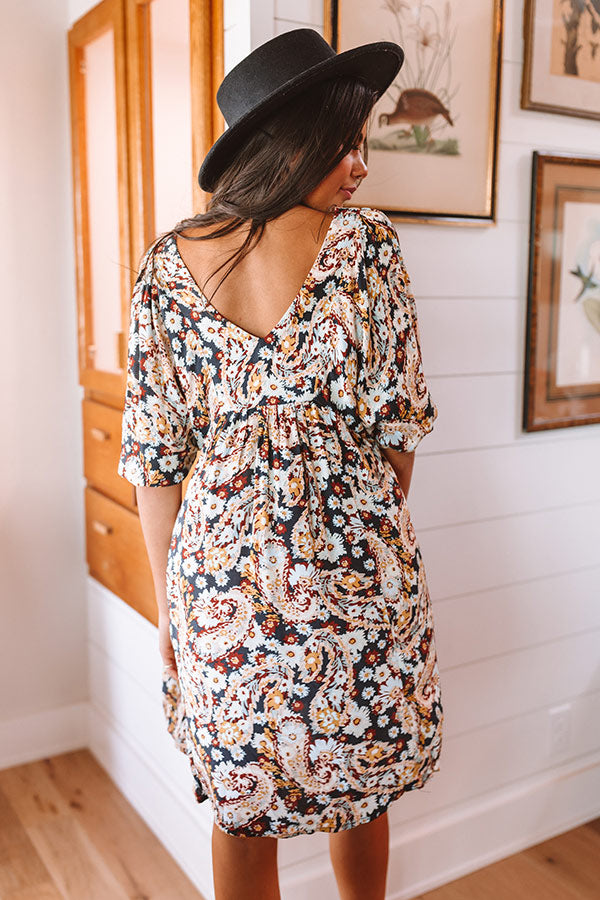 Point The Way Shift Dress