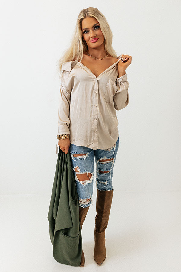 Central Avenue Satin Top