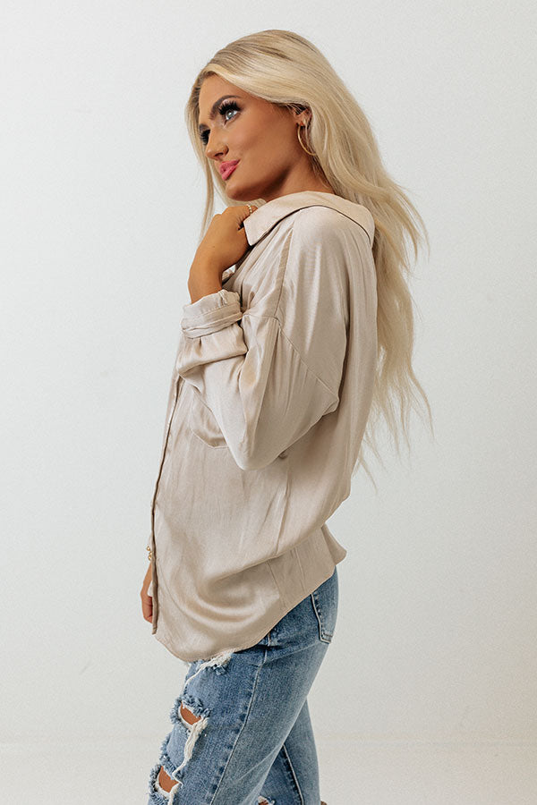 Central Avenue Satin Top