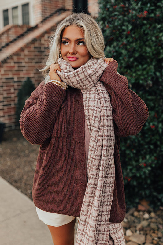 Cocoa Point Scarf In Dusty Purple