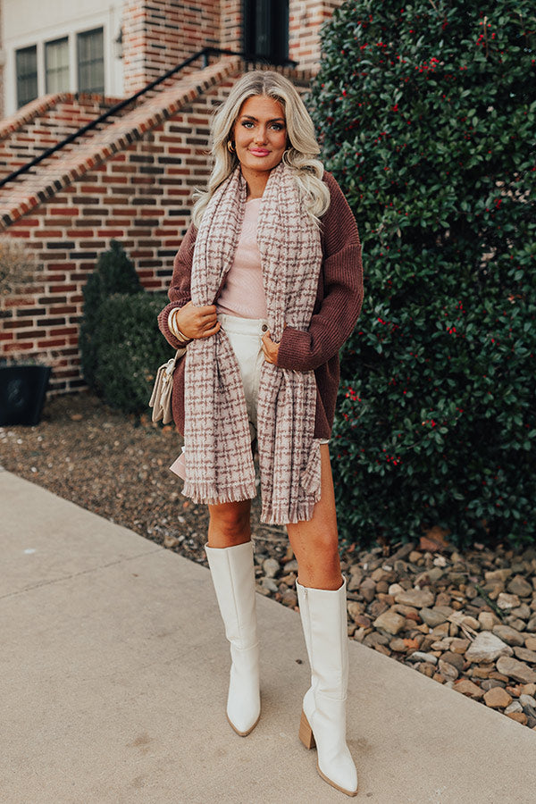 Cocoa Point Scarf In Dusty Purple