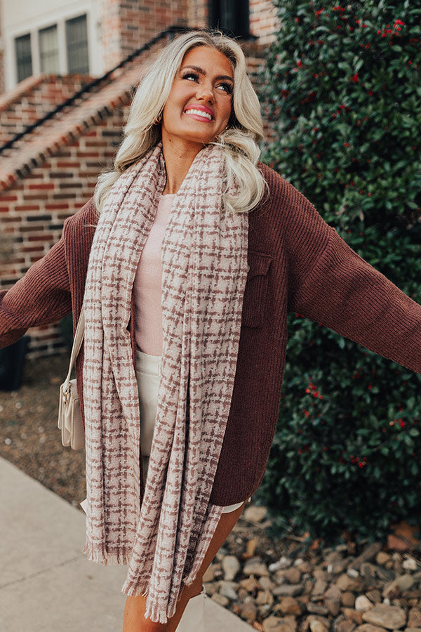 Cocoa Point Scarf In Dusty Purple