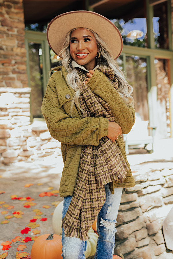 Cocoa Point Scarf In Olive