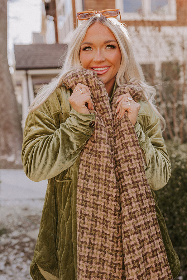 Cocoa Point Scarf In Olive