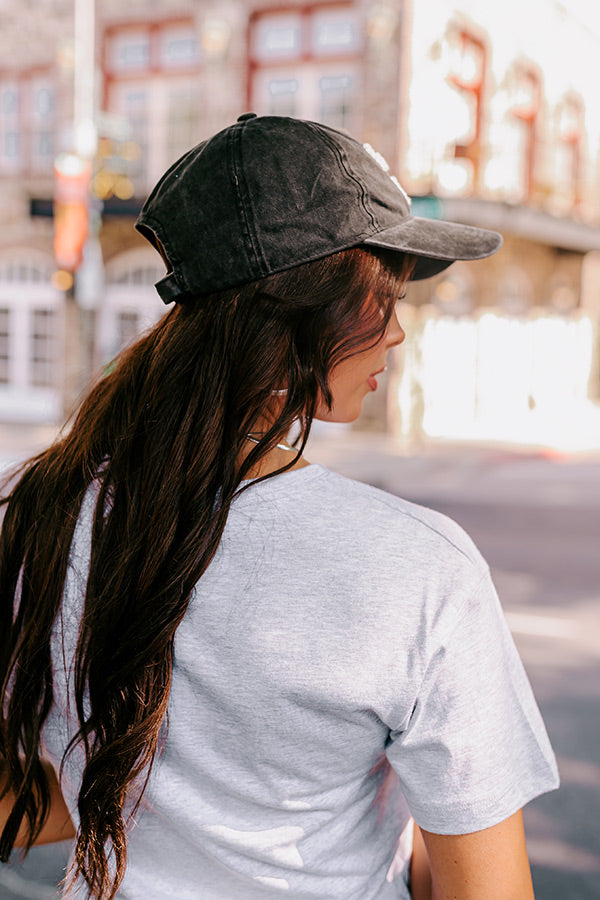 Game Day Baseball Cap In Vintage Black