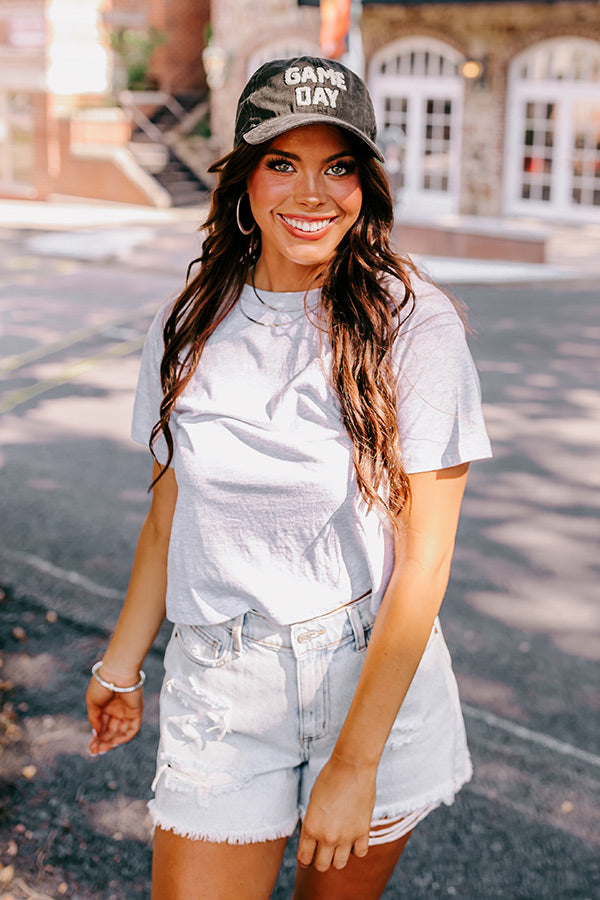 Game Day Baseball Cap In Vintage Black