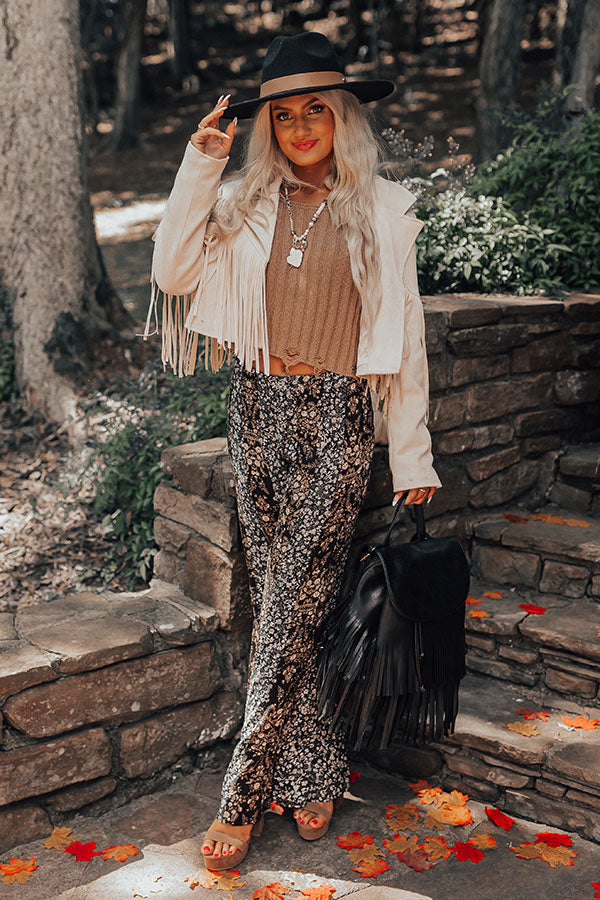 The Pine High Waist Flare In Black