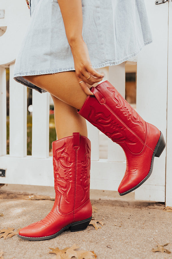 The Garth Faux Leather Cowboy Boot