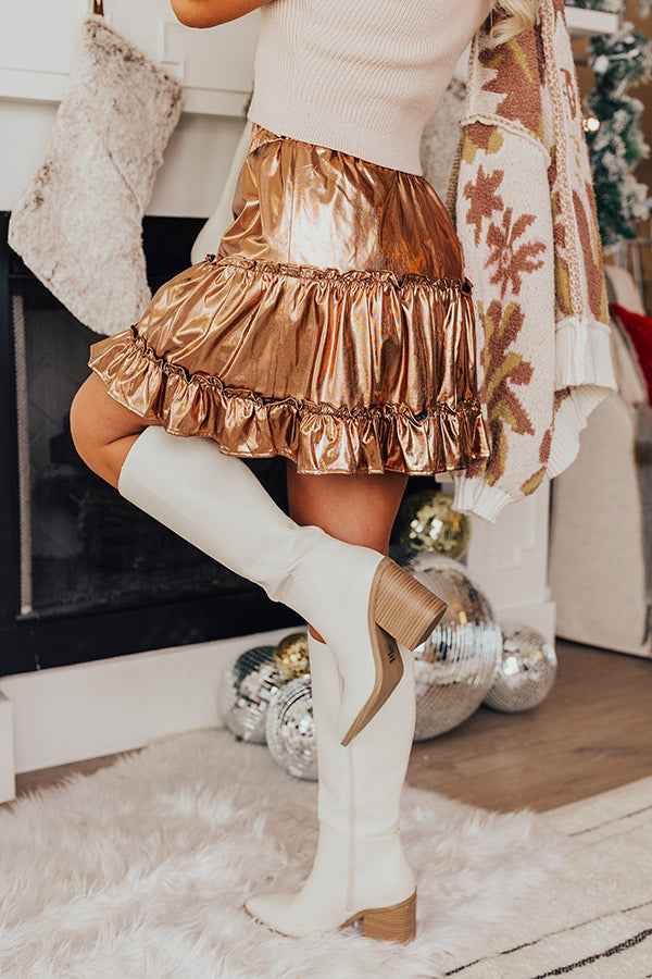 The Rowdy Metallic Skort