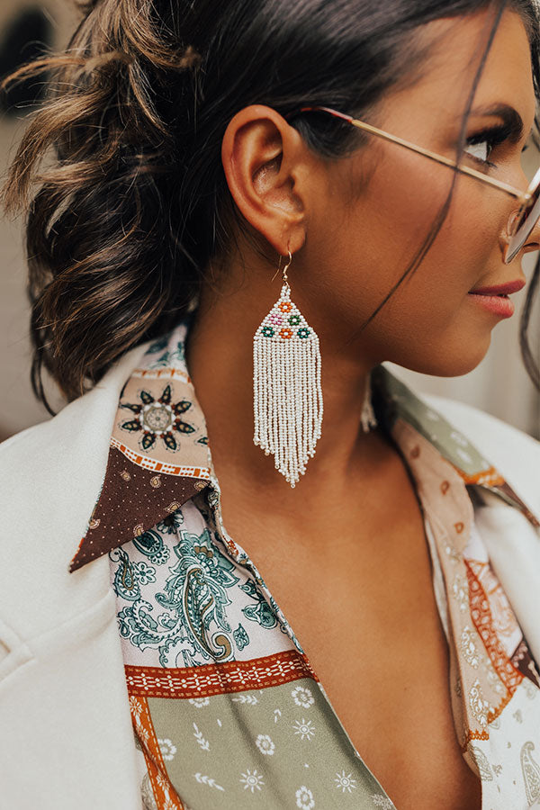 Sweet Match Beaded Earrings