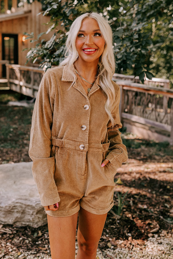 Dream On Corduroy Romper