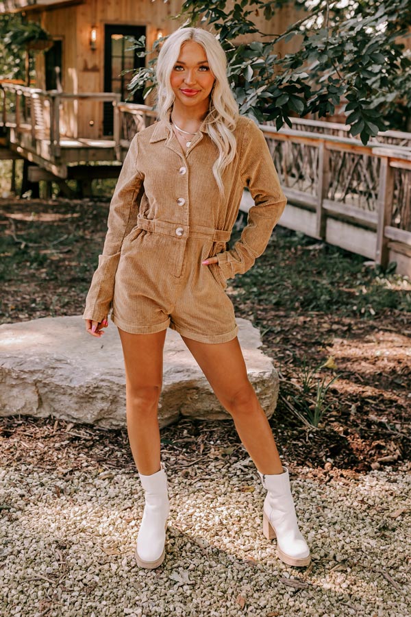 Dream On Corduroy Romper