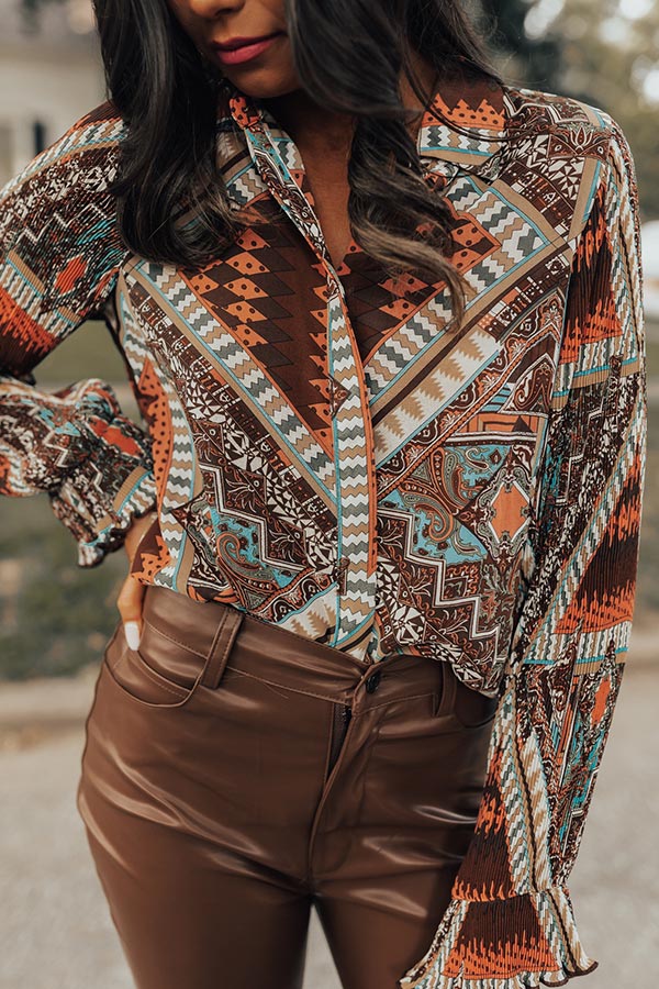 Superb Views Chiffon Top