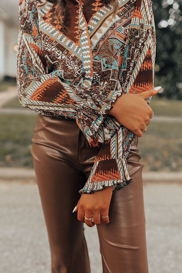 Superb Views Chiffon Top