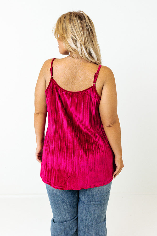 Finding Romance Velvet Tank In Rose Curves