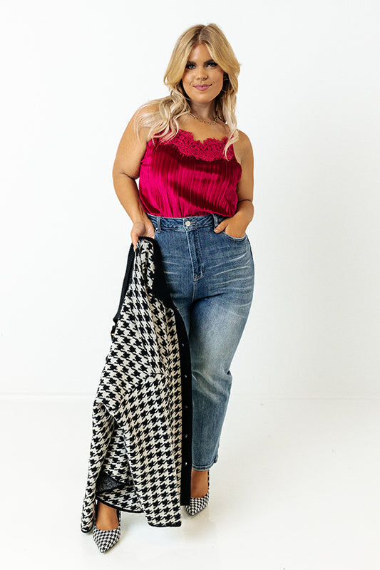 Finding Romance Velvet Tank In Rose Curves