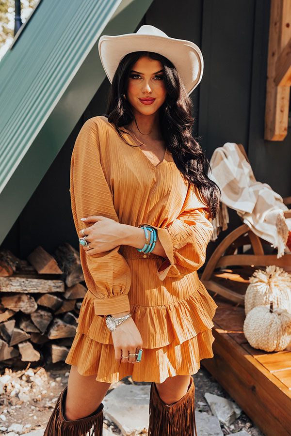 Slight Change Of Plans Dress In Golden Honey