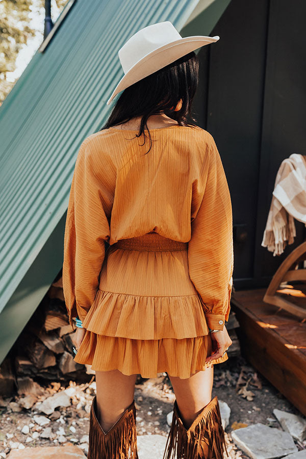Slight Change Of Plans Dress In Golden Honey