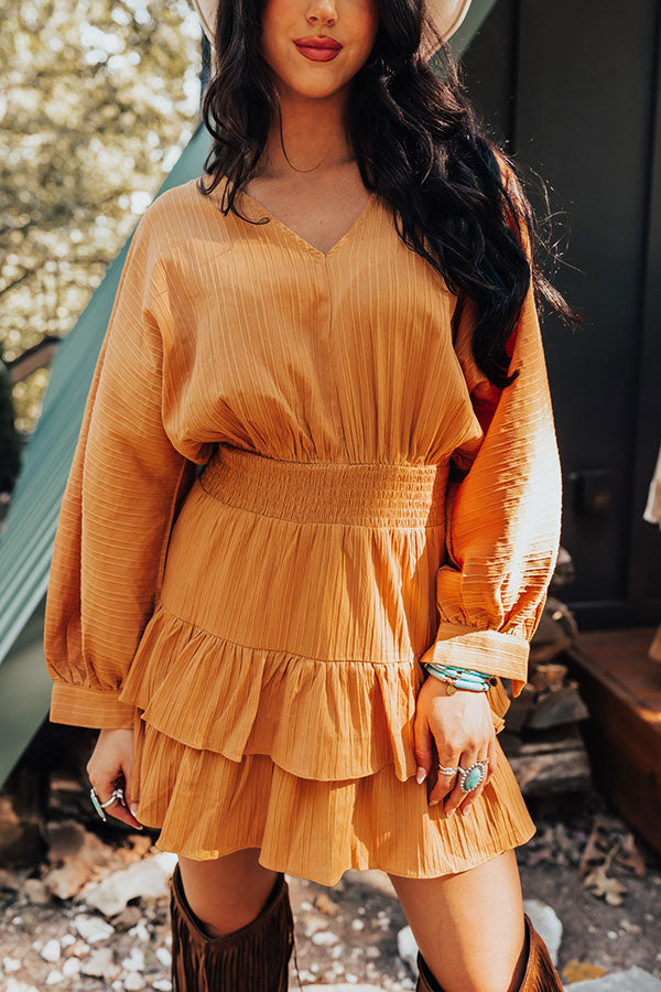 Slight Change Of Plans Dress In Golden Honey